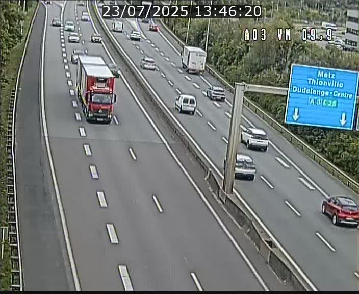 <h2>Webcam Autoroute à la Croix de Bettembourg - A3 - BK 9.9 - direction France</h2>