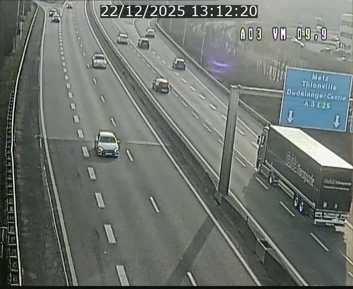 Webcam Autoroute à la Croix de Bettembourg - A3 - BK 9.9 - direction France