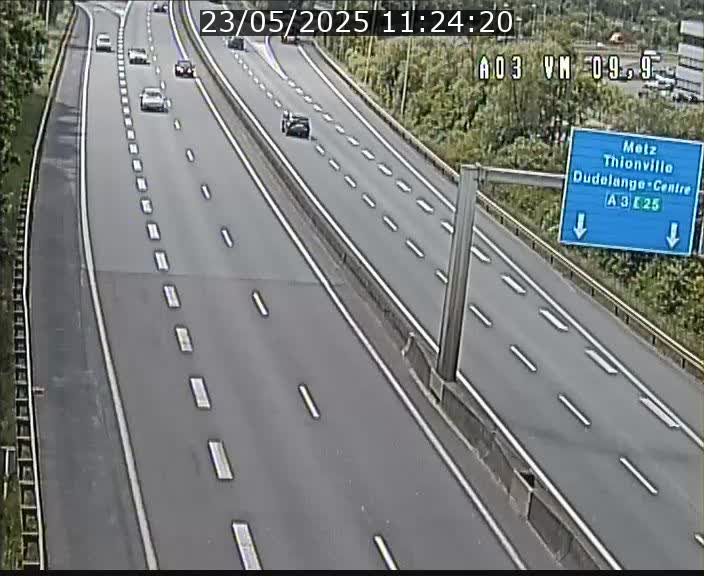 <h2>Webcam Autoroute à la Croix de Bettembourg - A3 - BK 9.9 - direction France</h2>
