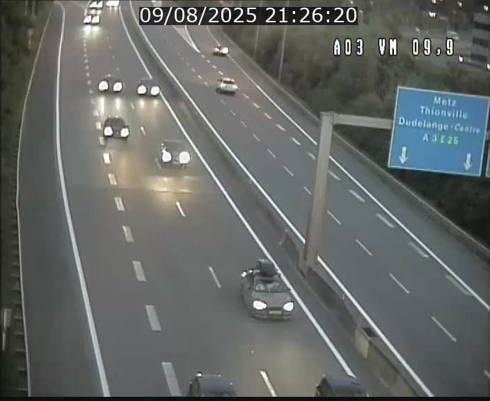 <h2>Webcam Autoroute à la Croix de Bettembourg - A3 - BK 9.9 - direction France</h2>