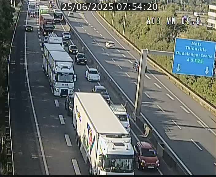 <h2>Webcam Autoroute à la Croix de Bettembourg - A3 - BK 9.9 - direction France</h2>