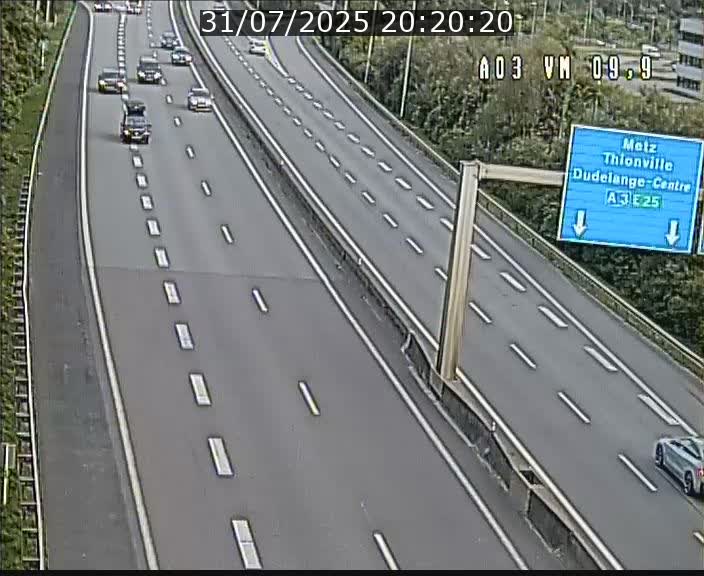 <h2>Webcam Autoroute à la Croix de Bettembourg - A3 - BK 9.9 - direction France</h2>
