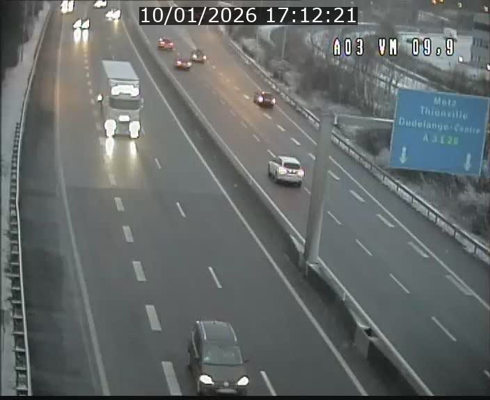 Webcam Autoroute à la Croix de Bettembourg - A3 - BK 9.9 - direction France