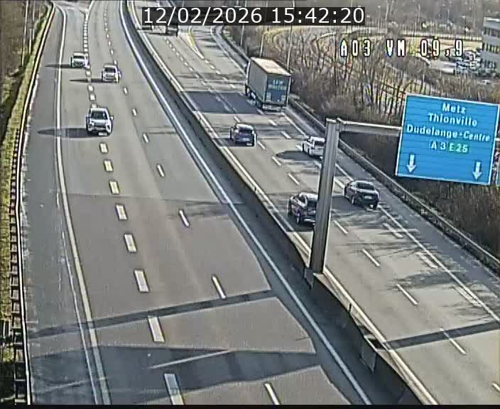 Webcam Autoroute à la Croix de Bettembourg - A3 - BK 9.9 - direction France