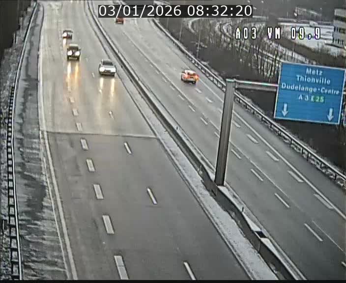 Webcam Autoroute à la Croix de Bettembourg - A3 - BK 9.9 - direction France