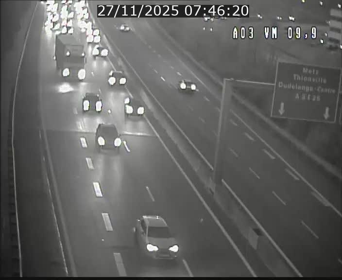 <h2>Webcam Autoroute à la Croix de Bettembourg - A3 - BK 9.9 - direction France</h2>