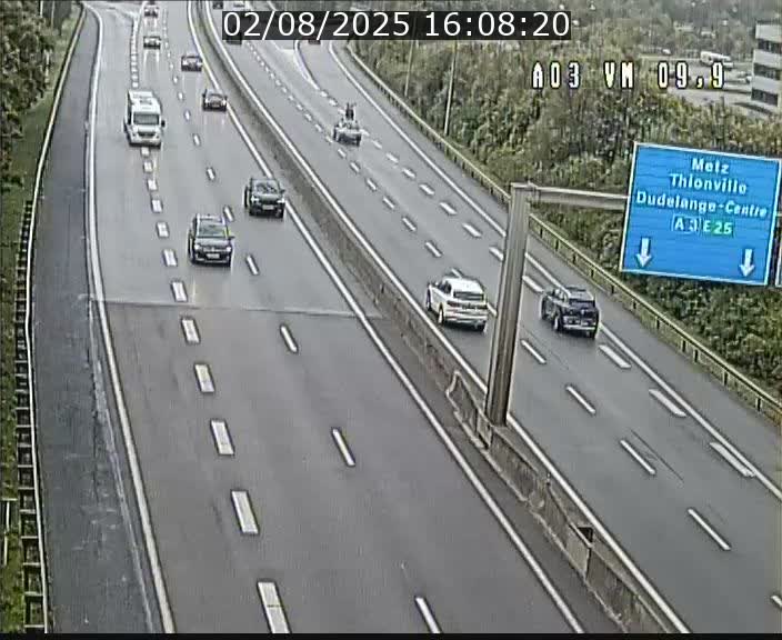 <h2>Webcam Autoroute à la Croix de Bettembourg - A3 - BK 9.9 - direction France</h2>