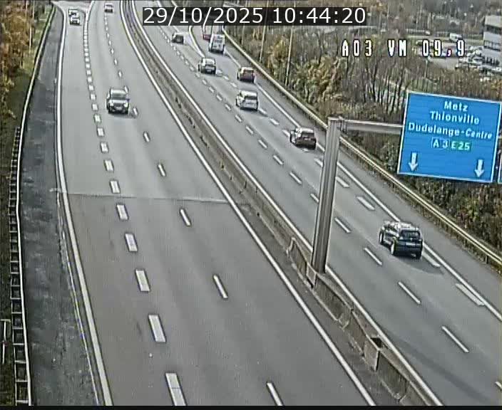<h2>Webcam Autoroute à la Croix de Bettembourg - A3 - BK 9.9 - direction France</h2>