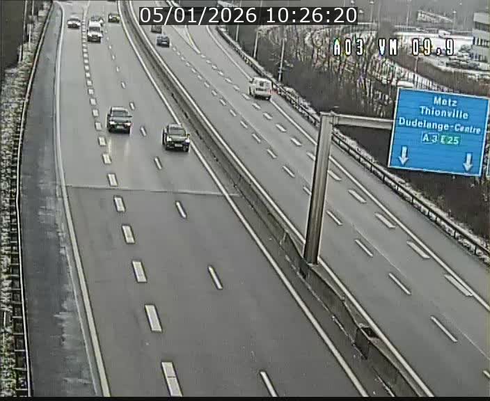 Webcam Autoroute à la Croix de Bettembourg - A3 - BK 9.9 - direction France