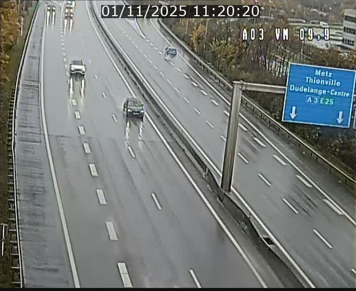 <h2>Webcam Autoroute à la Croix de Bettembourg - A3 - BK 9.9 - direction France</h2>
