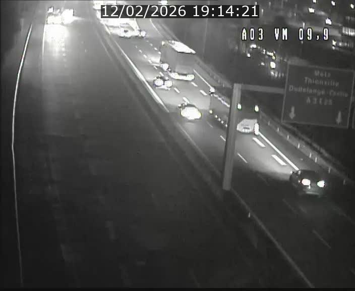 <h2>Webcam Autoroute à la Croix de Bettembourg - A3 - BK 9.9 - direction France</h2>