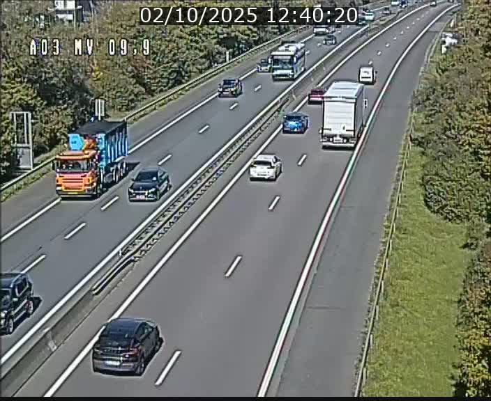 <h2>Webcam Autoroute à la Croix de Bettembourg - A3 - BK 9.9 - direction Luxembourg-Ville</h2>