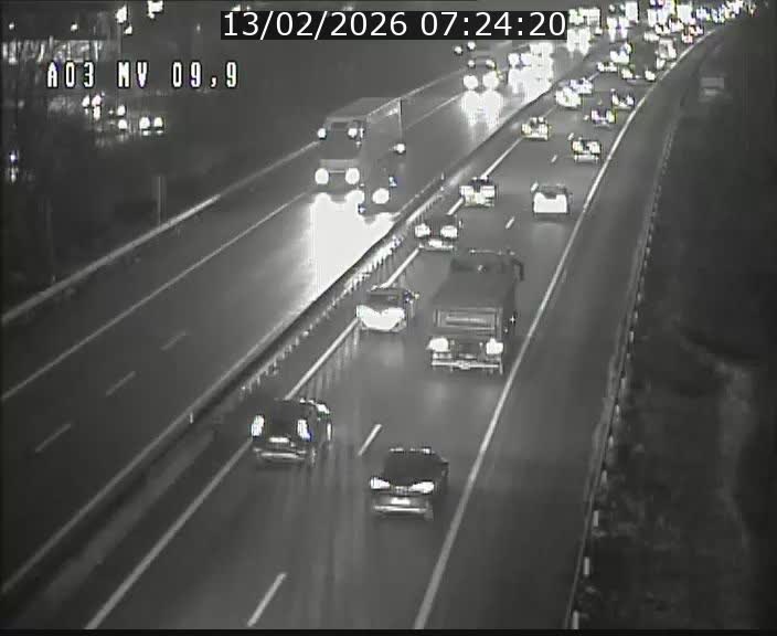 <h2>Webcam Autoroute à la Croix de Bettembourg - A3 - BK 9.9 - direction Luxembourg-Ville</h2>