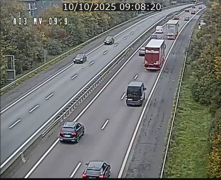 <h2>Webcam Autoroute à la Croix de Bettembourg - A3 - BK 9.9 - direction Luxembourg-Ville</h2>