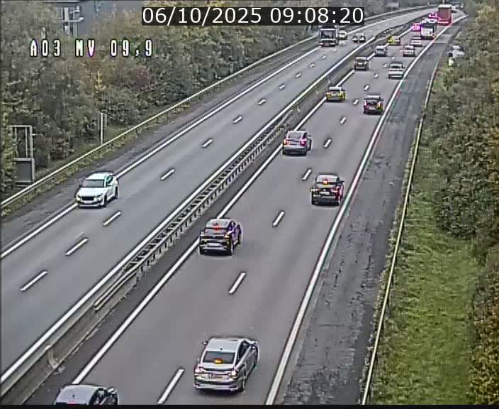 <h2>Webcam Autoroute à la Croix de Bettembourg - A3 - BK 9.9 - direction Luxembourg-Ville</h2>