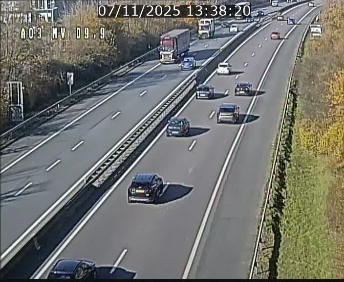 <h2>Webcam Autoroute à la Croix de Bettembourg - A3 - BK 9.9 - direction Luxembourg-Ville</h2>