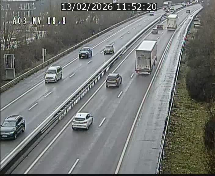 <h2>Webcam Autoroute à la Croix de Bettembourg - A3 - BK 9.9 - direction Luxembourg-Ville</h2>