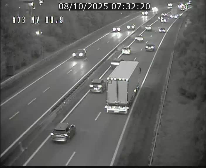 <h2>Webcam Autoroute à la Croix de Bettembourg - A3 - BK 9.9 - direction Luxembourg-Ville</h2>
