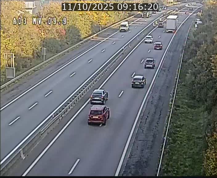 <h2>Webcam Autoroute à la Croix de Bettembourg - A3 - BK 9.9 - direction Luxembourg-Ville</h2>