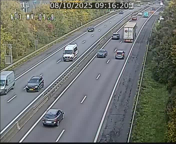 <h2>Webcam Autoroute à la Croix de Bettembourg - A3 - BK 9.9 - direction Luxembourg-Ville</h2>