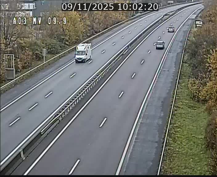 <h2>Webcam Autoroute à la Croix de Bettembourg - A3 - BK 9.9 - direction Luxembourg-Ville</h2>