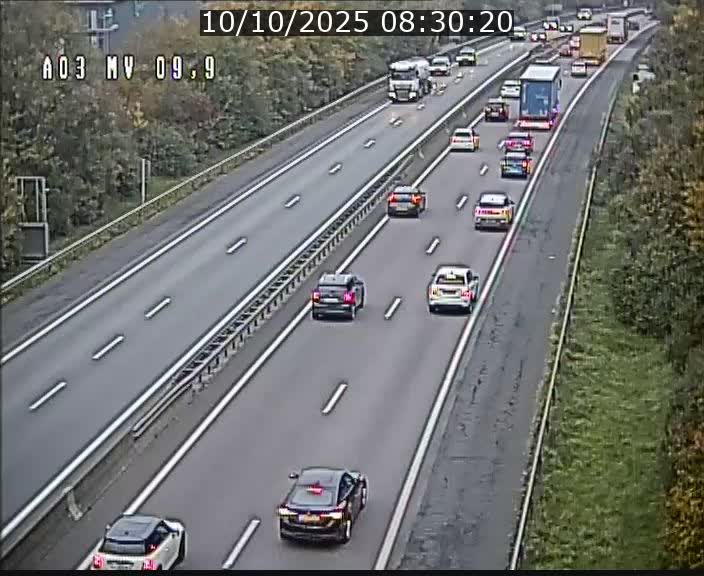 <h2>Webcam Autoroute à la Croix de Bettembourg - A3 - BK 9.9 - direction Luxembourg-Ville</h2>