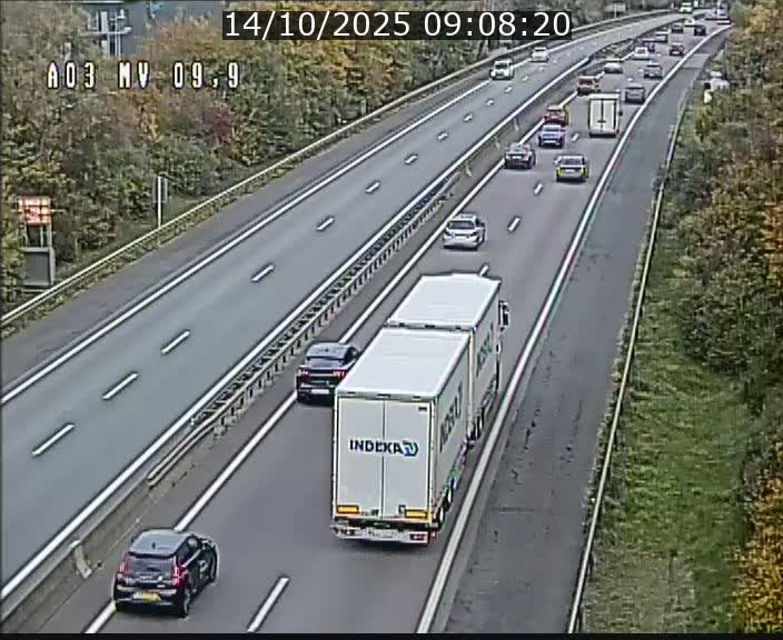 <h2>Webcam Autoroute à la Croix de Bettembourg - A3 - BK 9.9 - direction Luxembourg-Ville</h2>