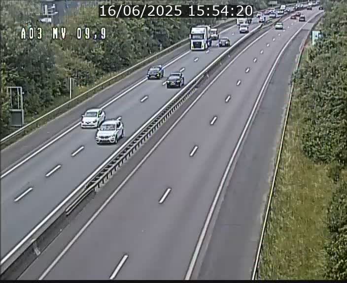 Webcam Autoroute à la Croix de Bettembourg - A3 - BK 9.9 - direction Luxembourg-Ville