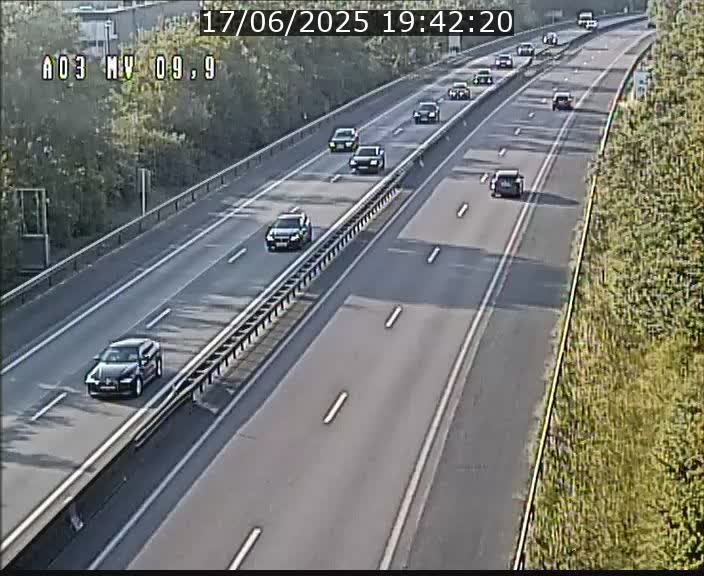 Webcam Autoroute à la Croix de Bettembourg - A3 - BK 9.9 - direction Luxembourg-Ville