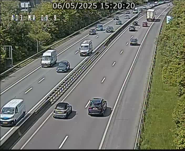 Webcam Autoroute à la Croix de Bettembourg - A3 - BK 9.9 - direction Luxembourg-Ville