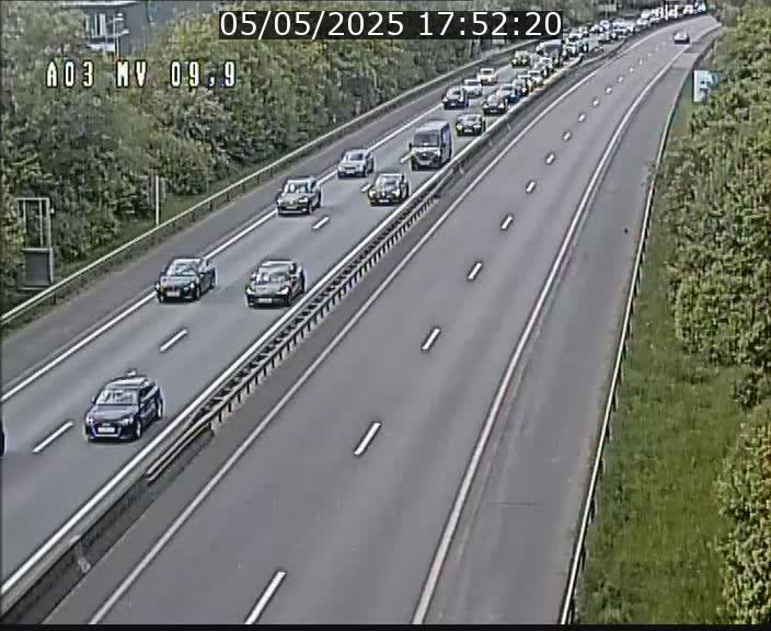 Webcam Autoroute à la Croix de Bettembourg - A3 - BK 9.9 - direction Luxembourg-Ville