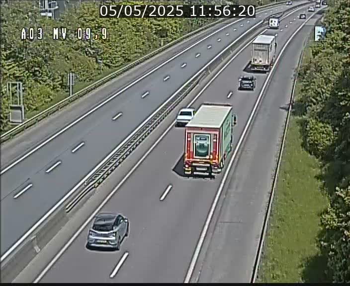 Webcam Autoroute à la Croix de Bettembourg - A3 - BK 9.9 - direction Luxembourg-Ville