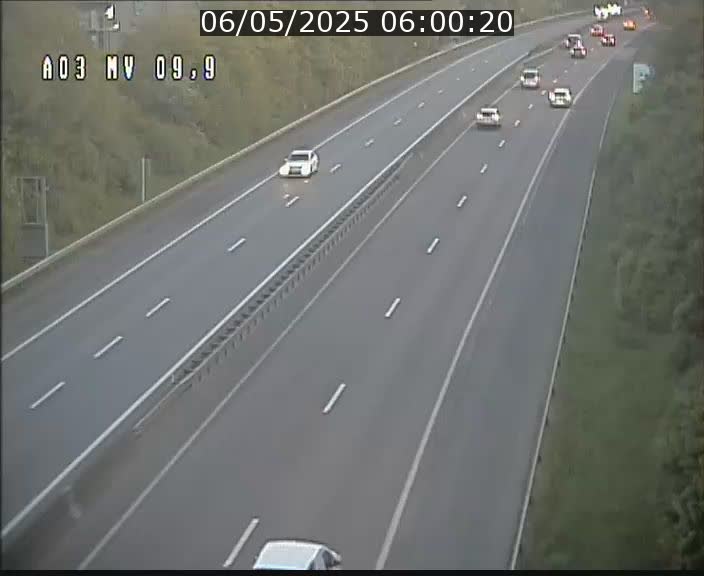 Webcam Autoroute à la Croix de Bettembourg - A3 - BK 9.9 - direction Luxembourg-Ville
