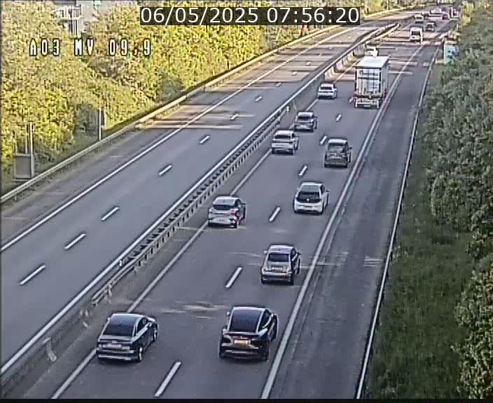 Webcam Autoroute à la Croix de Bettembourg - A3 - BK 9.9 - direction Luxembourg-Ville