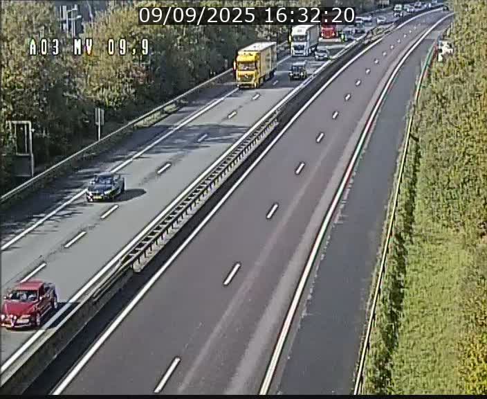 Webcam Autoroute à la Croix de Bettembourg - A3 - BK 9.9 - direction Luxembourg-Ville