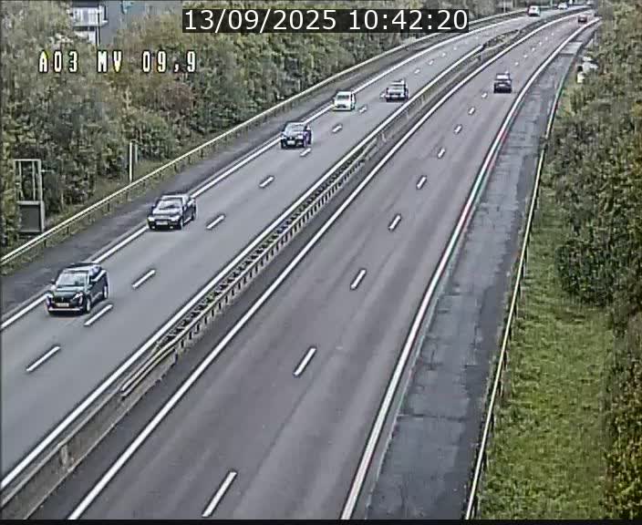 Webcam Autoroute à la Croix de Bettembourg - A3 - BK 9.9 - direction Luxembourg-Ville