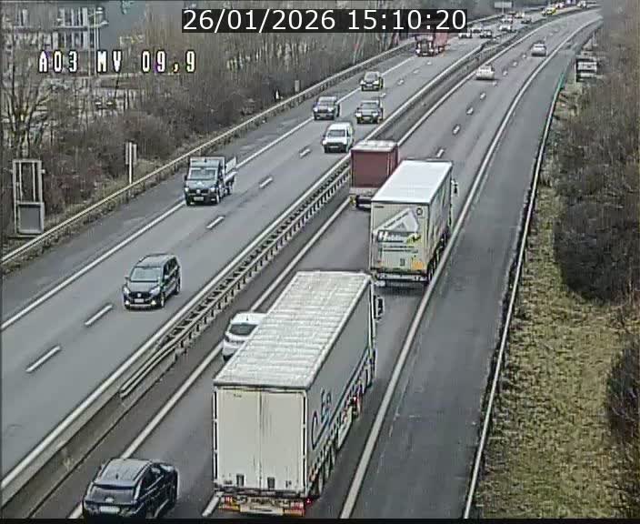 <h2>Webcam Autoroute à la Croix de Bettembourg - A3 - BK 9.9 - direction Luxembourg-Ville</h2>