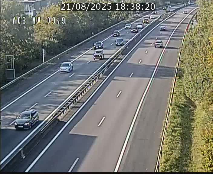 <h2>Webcam Autoroute à la Croix de Bettembourg - A3 - BK 9.9 - direction Luxembourg-Ville</h2>