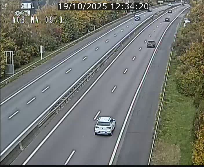 Webcam Autoroute à la Croix de Bettembourg - A3 - BK 9.9 - direction Luxembourg-Ville
