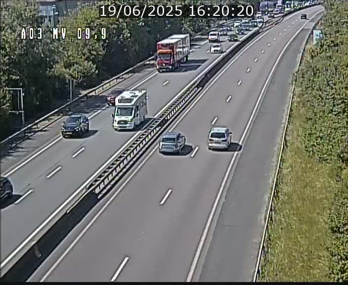 <h2>Webcam Autoroute à la Croix de Bettembourg - A3 - BK 9.9 - direction Luxembourg-Ville</h2>