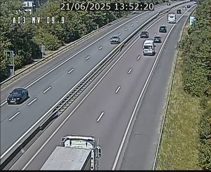 <h2>Webcam Autoroute à la Croix de Bettembourg - A3 - BK 9.9 - direction Luxembourg-Ville</h2>