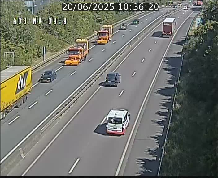 <h2>Webcam Autoroute à la Croix de Bettembourg - A3 - BK 9.9 - direction Luxembourg-Ville</h2>