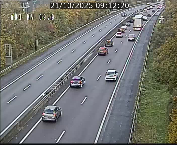 <h2>Webcam Autoroute à la Croix de Bettembourg - A3 - BK 9.9 - direction Luxembourg-Ville</h2>
