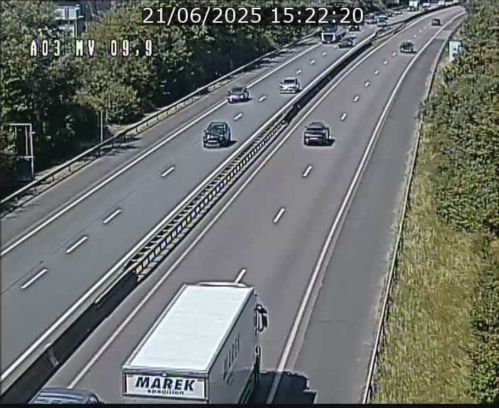 <h2>Webcam Autoroute à la Croix de Bettembourg - A3 - BK 9.9 - direction Luxembourg-Ville</h2>
