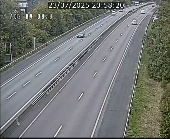 Webcam Autoroute à la Croix de Bettembourg - A3 - BK 9.9 - direction Luxembourg-Ville