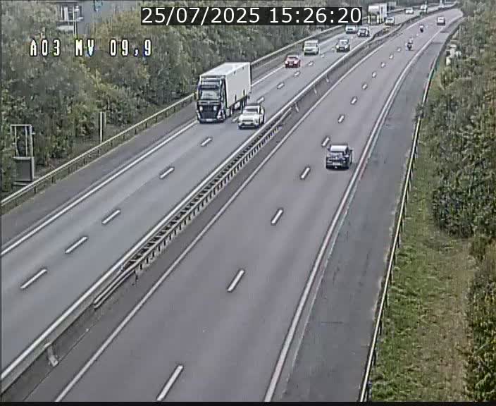 <h2>Webcam Autoroute à la Croix de Bettembourg - A3 - BK 9.9 - direction Luxembourg-Ville</h2>