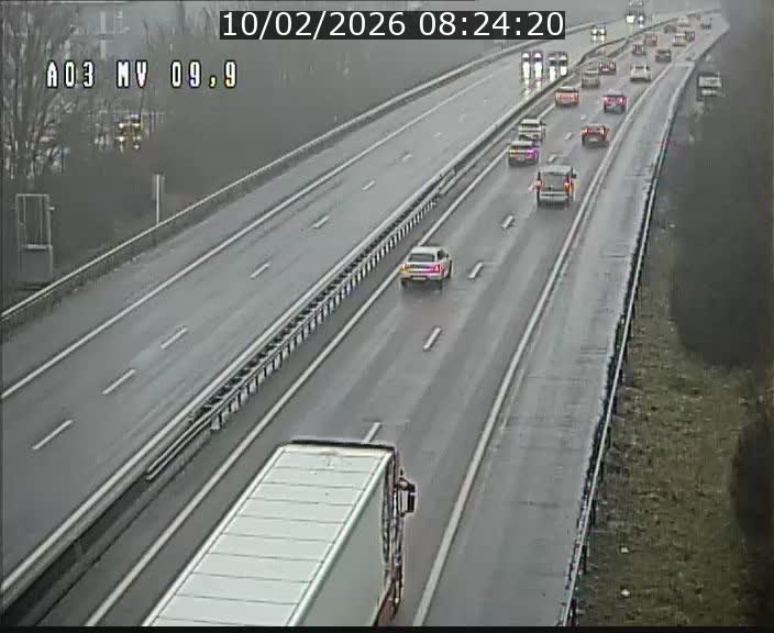 <h2>Webcam Autoroute à la Croix de Bettembourg - A3 - BK 9.9 - direction Luxembourg-Ville</h2>