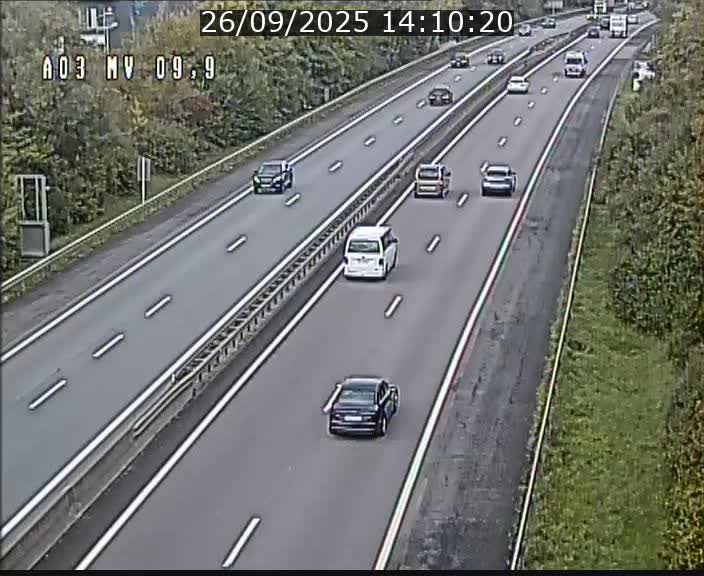 <h2>Webcam Autoroute à la Croix de Bettembourg - A3 - BK 9.9 - direction Luxembourg-Ville</h2>