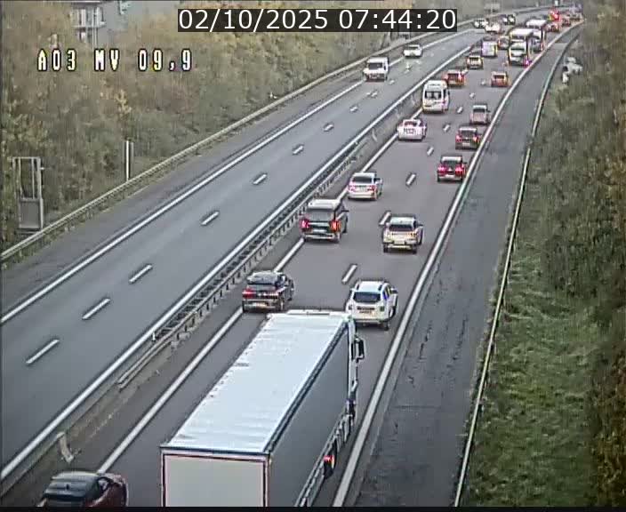 <h2>Webcam Autoroute à la Croix de Bettembourg - A3 - BK 9.9 - direction Luxembourg-Ville</h2>