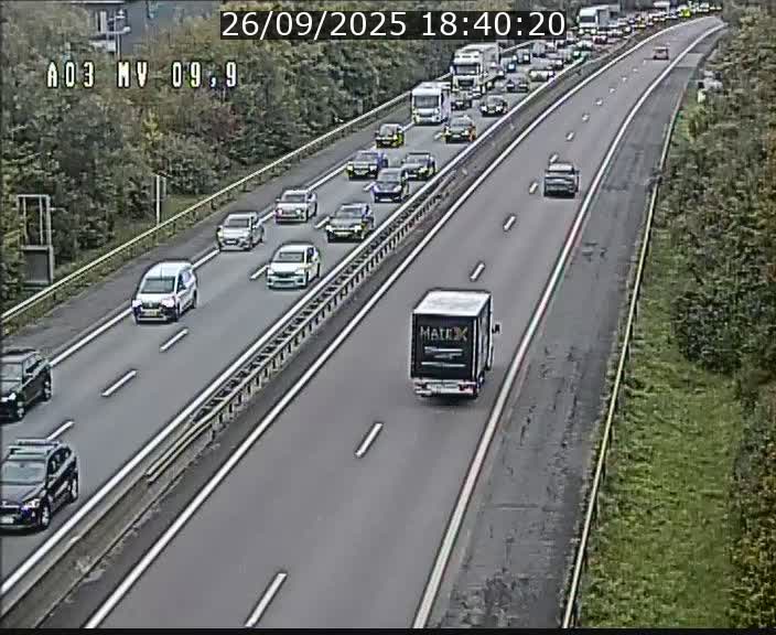 <h2>Webcam Autoroute à la Croix de Bettembourg - A3 - BK 9.9 - direction Luxembourg-Ville</h2>